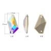 The Grist cross-border best-selling flat-bottomed hand-stitched diamond-shaped high-end hand-stitched stone series is made of super shiny AB glass material details Picture